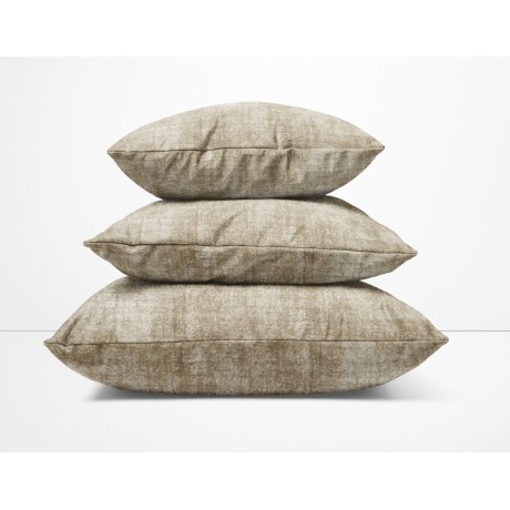Kissenbezüge für Polster VELVET BEIGE MÖBEL Dove Grey in weichem Samt, fleckenbeständigem Stoff cm. 40 - 50 - 60 Hergestellt in 