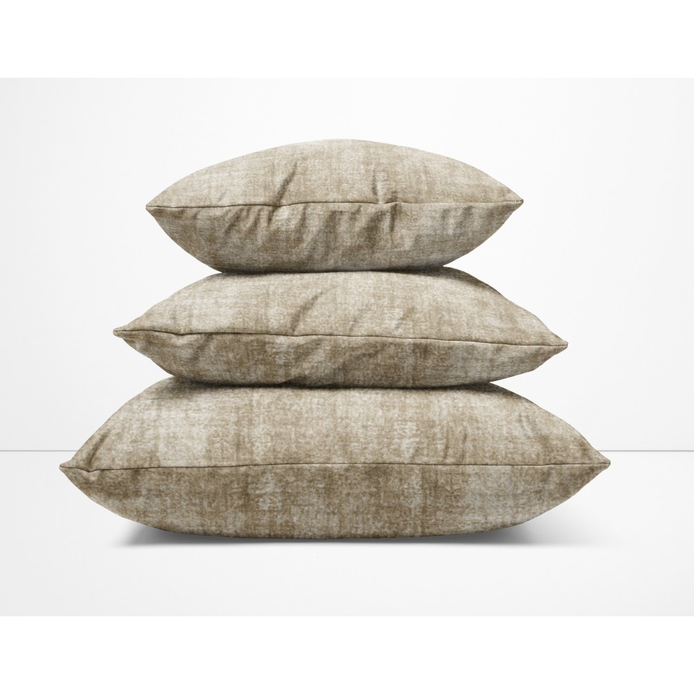 Pillowcases for Cushion VELVET BEIGE FURNITURE Dove Grey in Soft Velvet Stain-Resistant Fabric cm. 40 - 50 - 60 Made in Italy