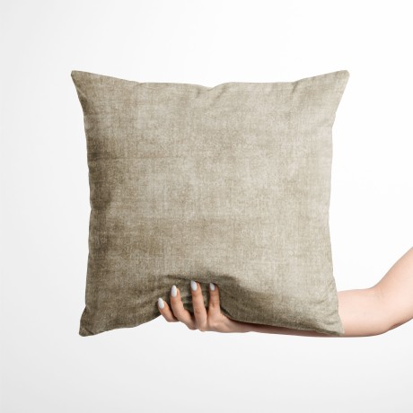 Kissenbezüge für Polster VELVET BEIGE MÖBEL Dove Grey in weichem Samt, fleckenbeständigem Stoff cm. 40 - 50 - 60 Hergestellt in  2