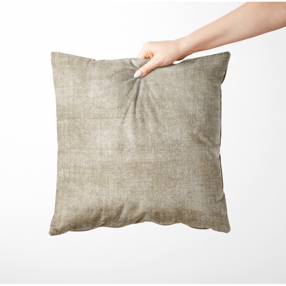 Kissenbezüge für Polster VELVET BEIGE MÖBEL Dove Grey in weichem Samt, fleckenbeständigem Stoff cm. 40 - 50 - 60 Hergestellt in 