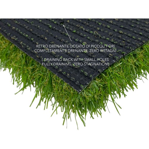 WINDSOR © Synthetischer Rasen Kunstrasen Teppich Realistischer Gartenmantel 5 Farbtöne Extra Qualität