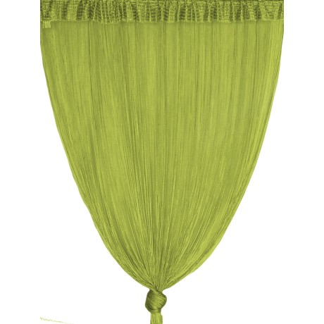 TENDA a FILI Vivienne per porta  CM. 150X300 tinta unita VERDE 2