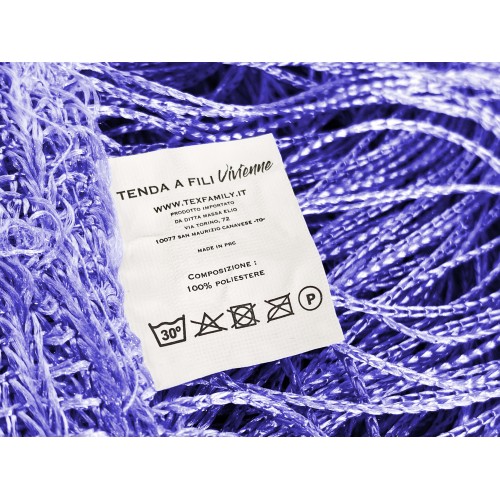Vivienne WIRE CURTAIN for door CM. 150X300 solid color LILAC