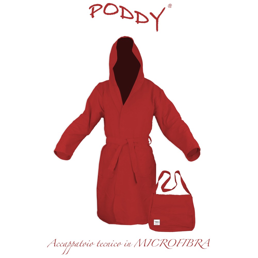 ACCAPPATOIO tecnico PODDY IN MICROFIBRA Rosso