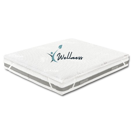 TOPPER Wellness for Corrector mattress in MEMORY FOAM HD thickness 5 cm. Hypoallergenic and Removable Cover Made in Italy 2