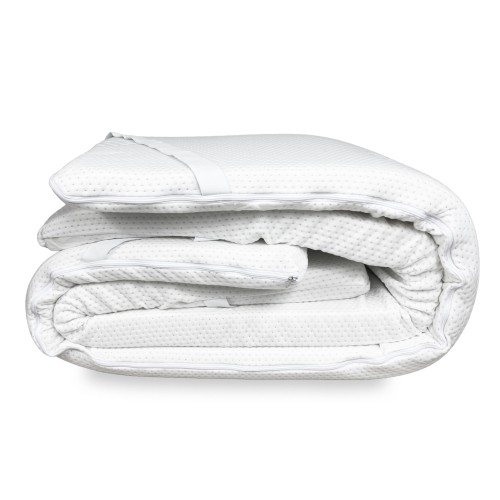 TOPPER Wellness für Corrector Matratze aus MEMORY FOAM HD Dicke 5 cm. Hypoallergener und abnehmbarer Bezug Made in Italy