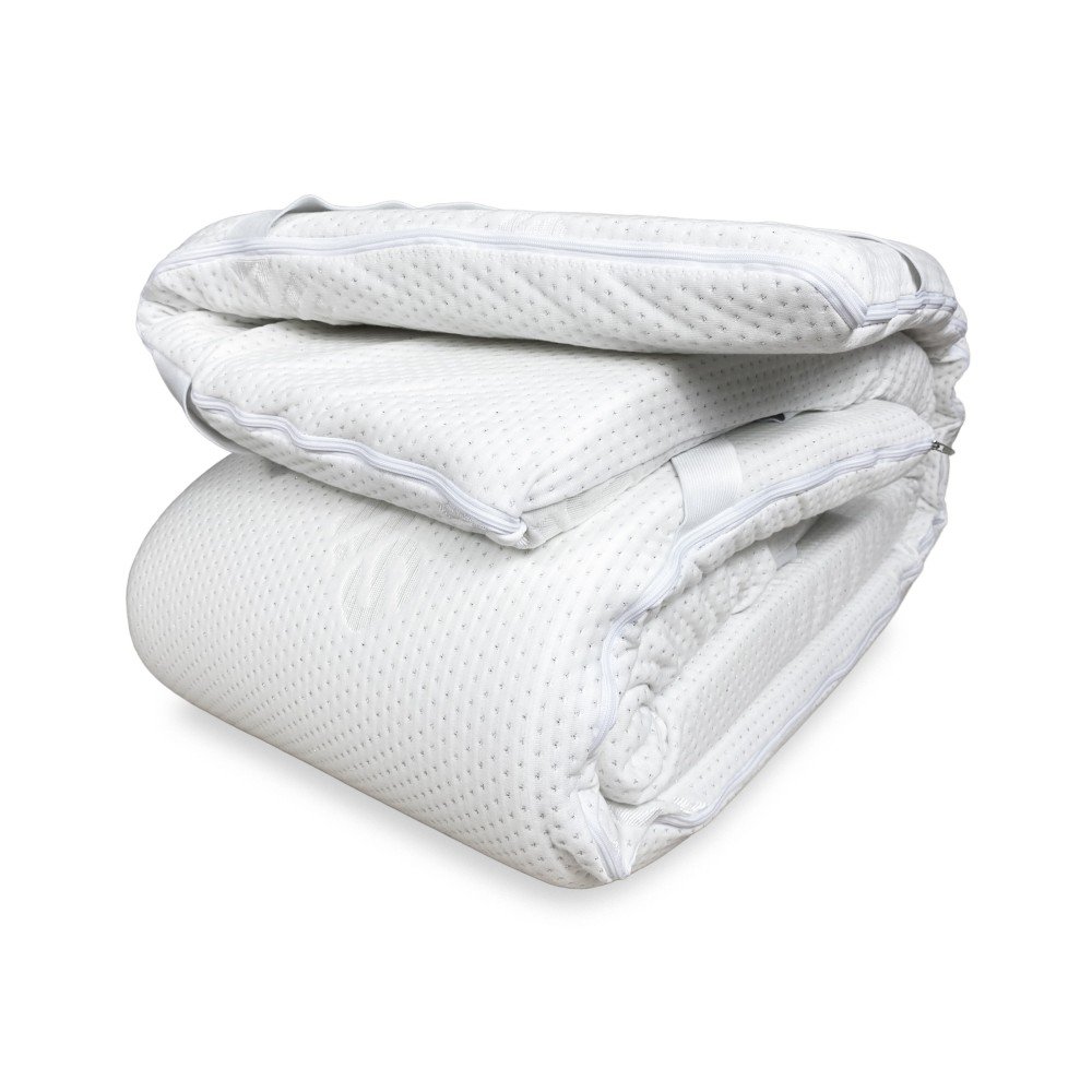 Colchón TOPPER Wellness for Corrector en MEMORY FOAM HD espesor 5 cm. Funda hipoalergénica y extraíble fabricada en Italia