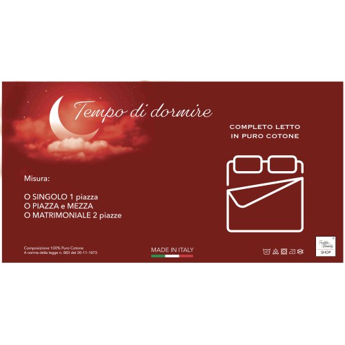 FEUILLES COMPLÈTES Amici GATTI Gris en Coton Pur Made in Italy