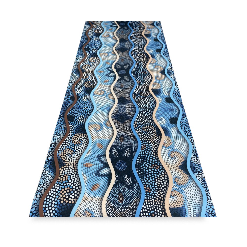 RUG Kitchen Runner Non-slip runner ONDA MARE made in Italy