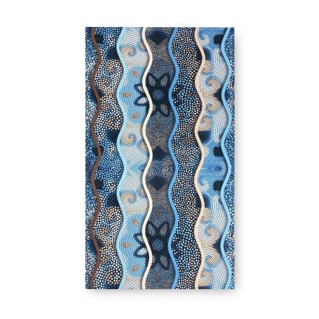RUG Kitchen Runner Non-slip runner ONDA MARE made in Italy 2
