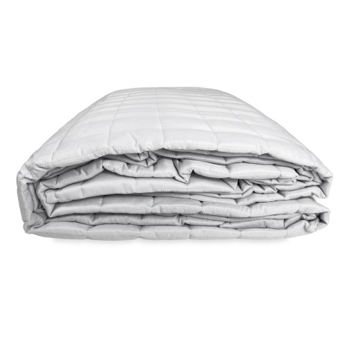 SATIN QUILTED BEDSPREAD Striped SOLID GREY Pearl Double