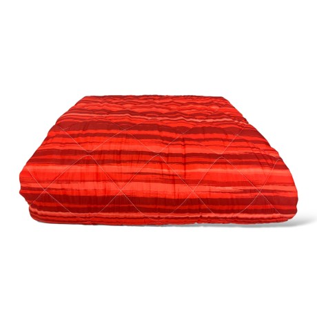 colcha acolchada roja 2