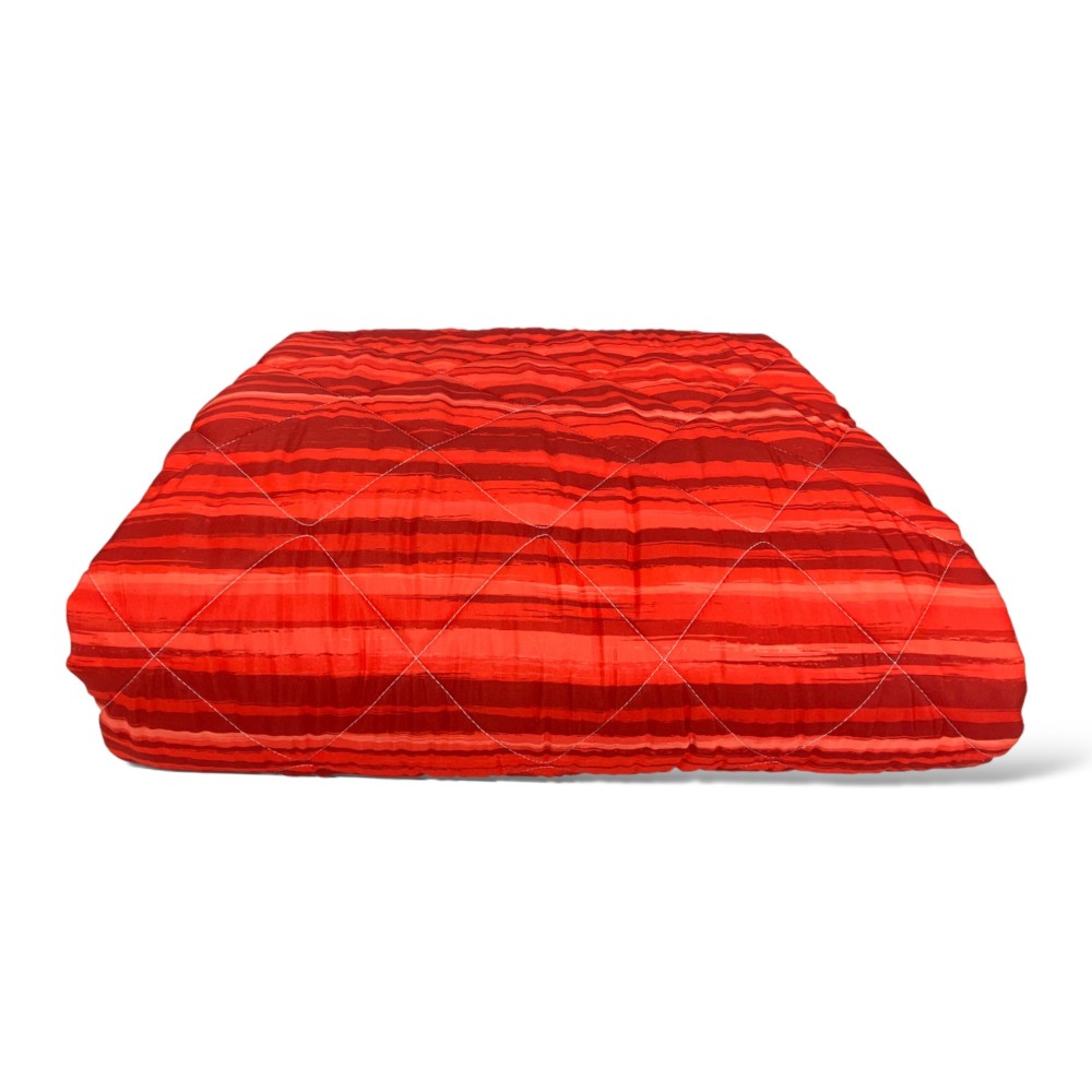 COLCHA ACOLCHADA LAZO © RAYAS Burdeos Rojo Burdeos Made in Italy