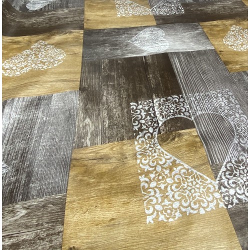 TISCHDECKE LIMA © aus WASCHBAREM, wasserabweisendem, kunststoffbeschichtetem, gewachstem Segeltuch aus TIROLER PVC Braun, herges