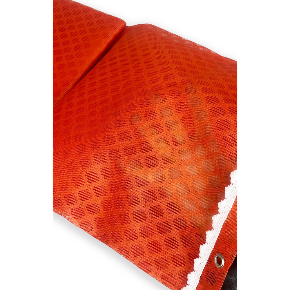 TENDA rete ZANZARIERA a ROMBO da esterno piombata in 8 misure diverse unito ARANCIO