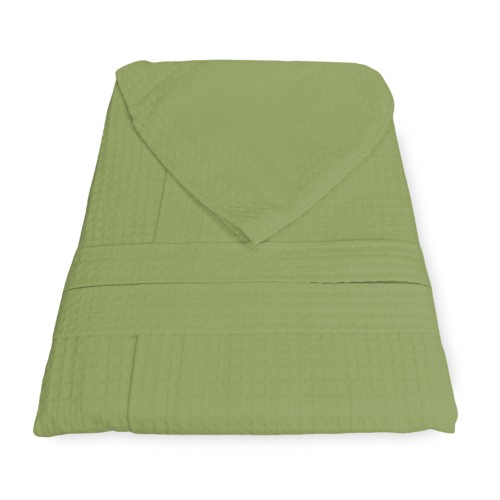 ACCAPPATOIO Nido Ape BEE© in Puro cotone con Cappuccio da Adulto VERDE
