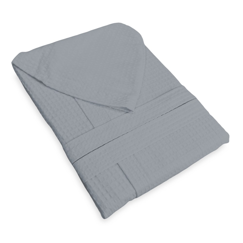 ACCAPPATOIO Nido Ape BEE© in Puro cotone con Cappuccio da Adulto GRIGIO