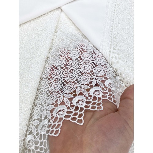 TOP SATCHEL Encaje Alto acabado con Encaje Macramé Sábana DOBLE y COLCHA idea de novia
