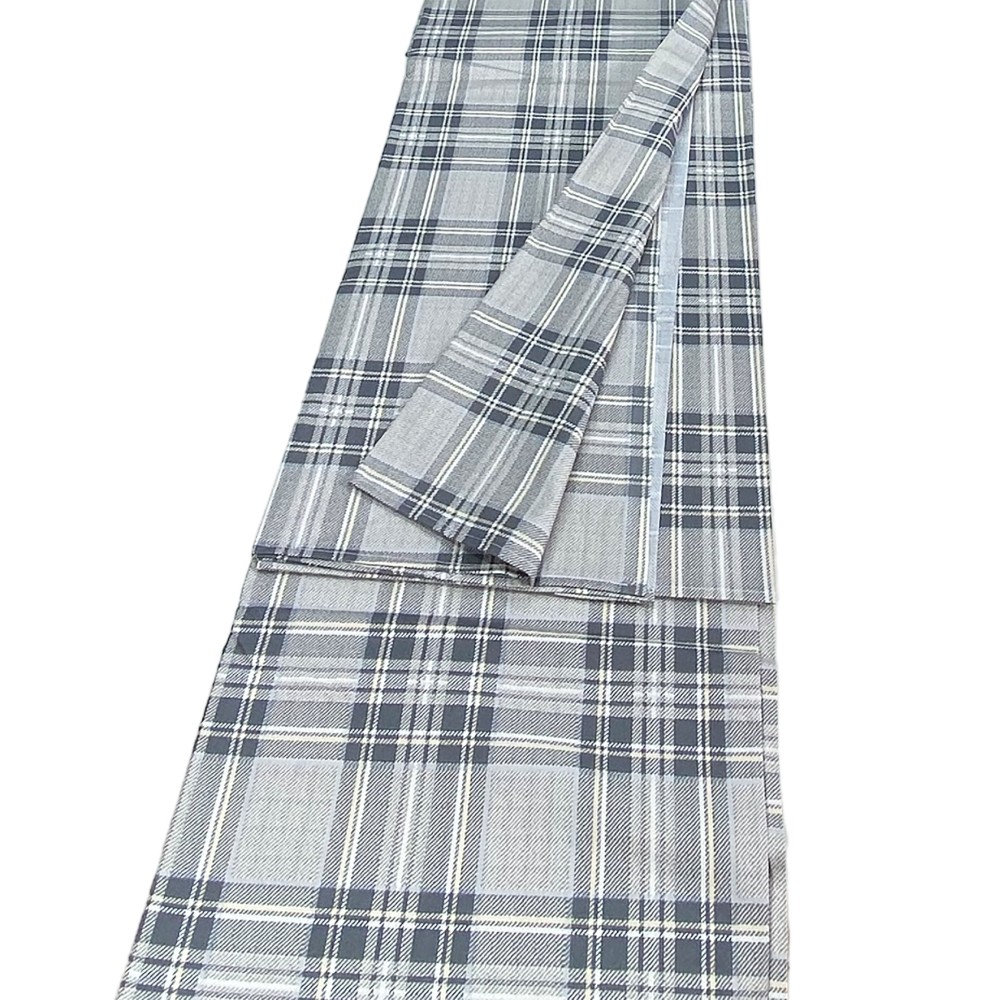 BADEN BEZUG GRAN SCARF Tagesdecke SOFA BEZUG Schottischer Stoff Grau