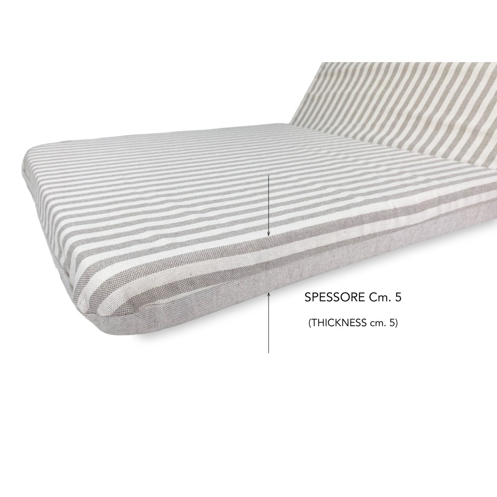 CUSCINO Sedia BASSO PER Poltrone SDRAIO Sfoderabile cm. 45X94X5 DA ESTERNO QUALITA Extra