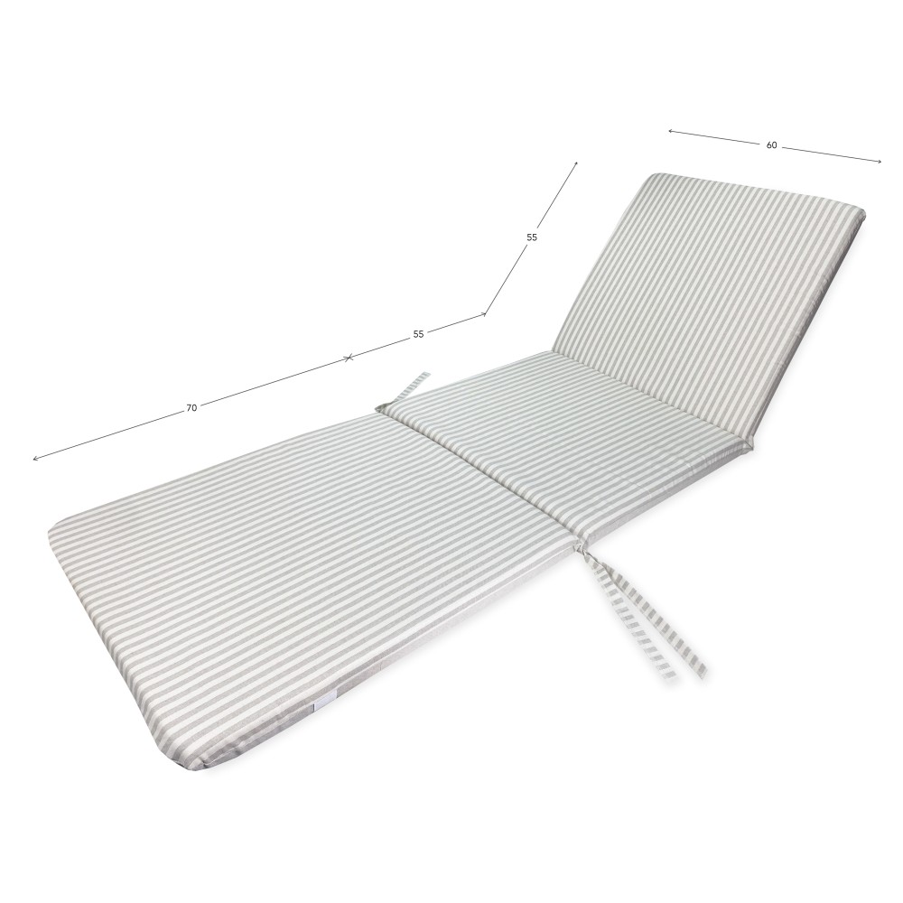CUSHION Deckchair SUNBED Removable cover cm. 60X180X5 OUTDOOR QUALITY Extra
