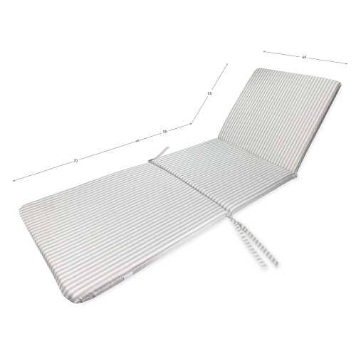 CUSHION Deckchair SUNBED Removable cover cm. 60X180X5 OUTDOOR QUALITY Extra