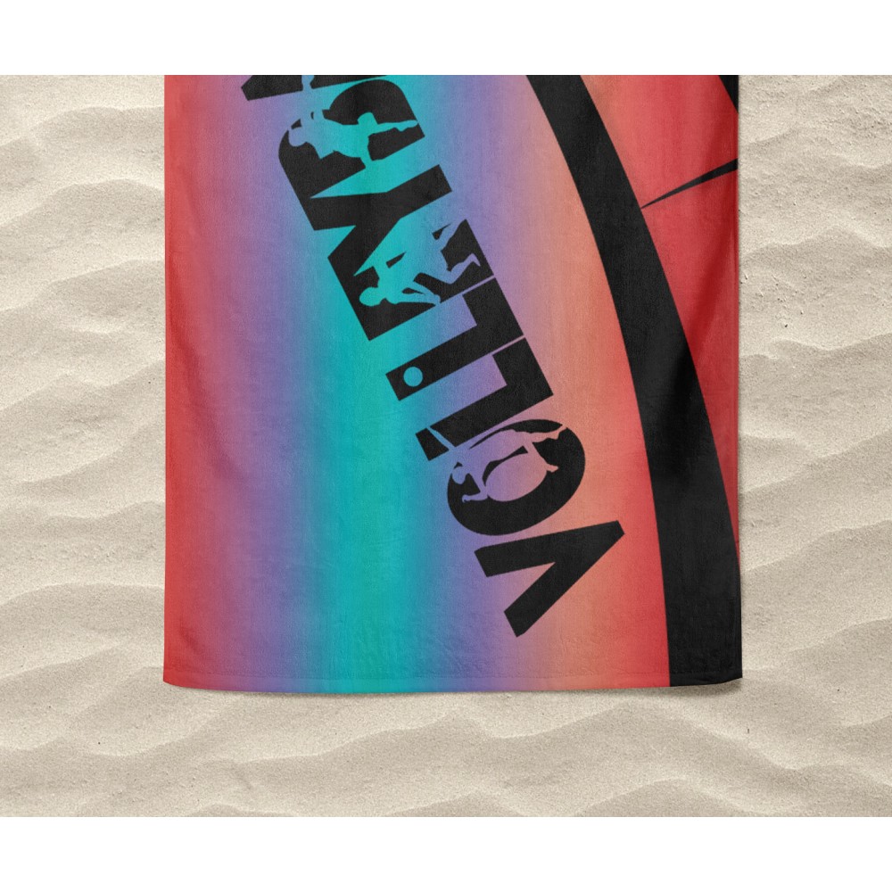 BEACH TOWEL in terry cloth VOLLEY-BALL Volleyball large size cm. 90 X 170