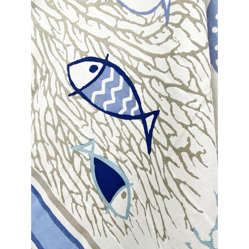 Beach towel in pure cotton foutà with knotted fringes measuring cm. 100x200