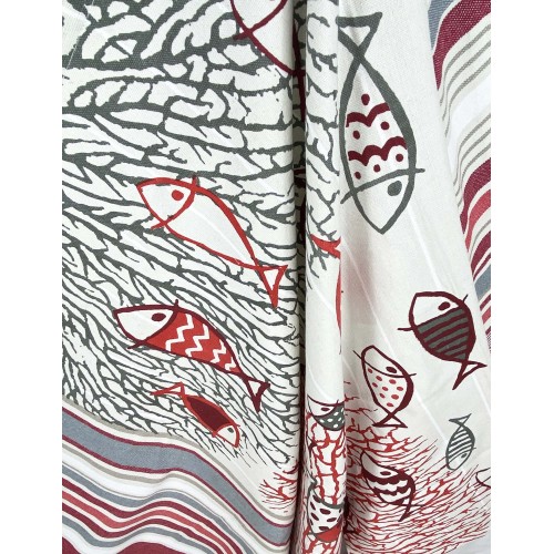 BEACH TOWEL fouta GOLDFISH SIZE Large CM.100X200 with backpack Beach KEEP CALM