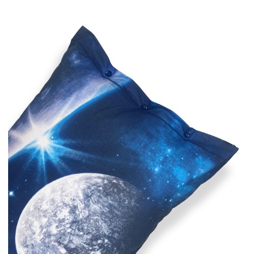 SET Sheet BEDSPREAD with digital print PLANET BEDSPREAD with KEEP DOUBLE 2 DOUBLE bag