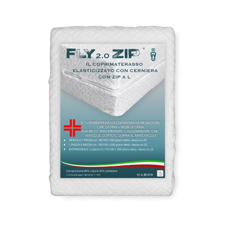 Coprimaterasso con angoli in spugna elasticizzata a lavorazione jacquard