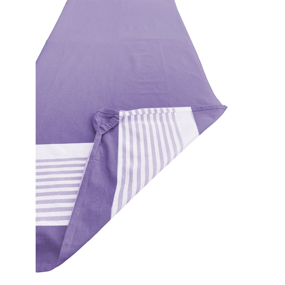 Serviette de plage lit fouta en pur coton avec coins élastiques