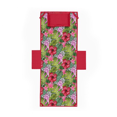 SERVIETTE DE PLAGE TEDDY TROPICAL TRANSAT En microfibre AVEC POCHES TAILLE cm. 80 x 190 2