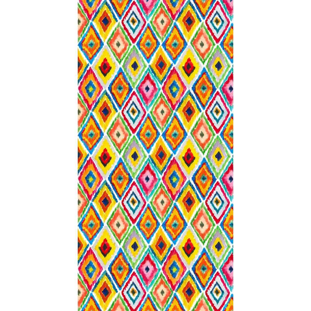 TOALLA DE PLAYA TUMBONA DE PELUCHE de colores diamantes En microfibra CON BOLSILLOS TAMAÑO cm. 80 x 190