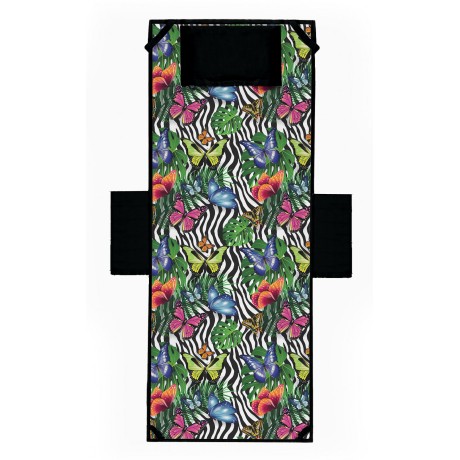 Toalla de cuna estampada con mariposas de colores 2