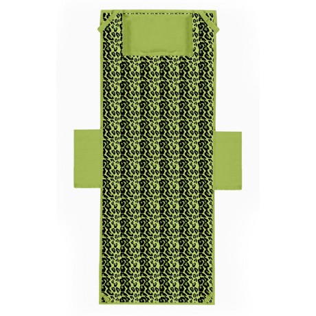 telo mare da lettino leopardato verde 2