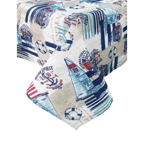 TOVAGLIA antimacchia RESINATA TORINO mare VELA Blu