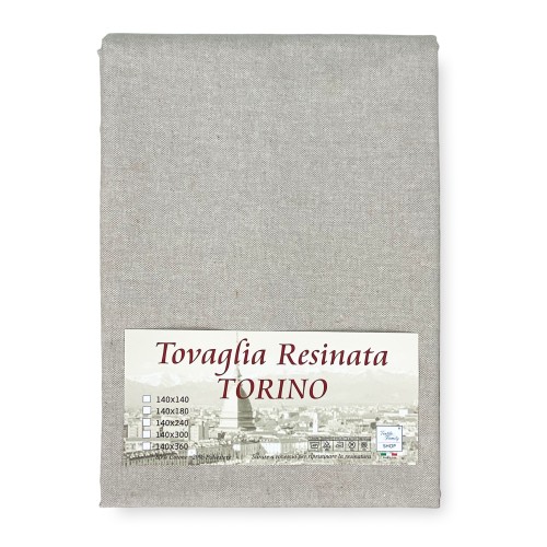 TOVAGLIA antimacchia RESINATA TORINO Tinta unita ECRÙ