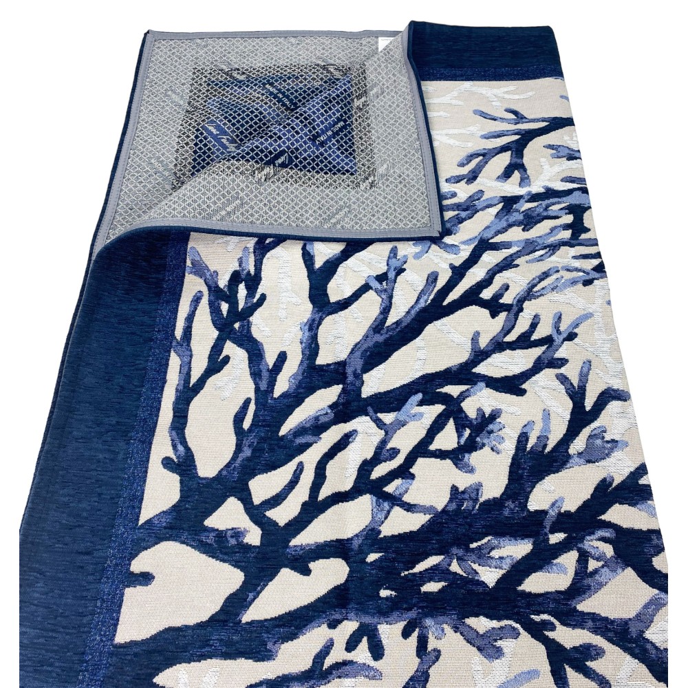 Rutschfest MAT Sea Sea Blue Corals Hergestellt in Italien