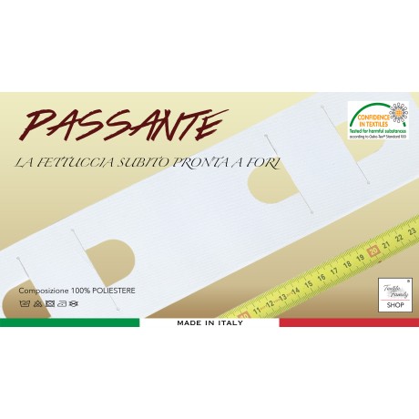 fettuccia modello passante a fori nascosti 2