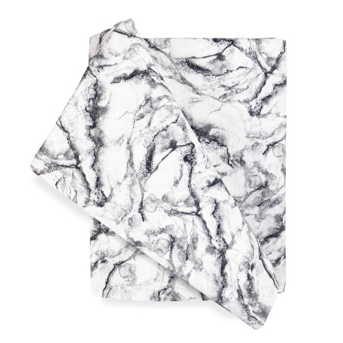 FUNDA DE DECORACIÓN funda GRAN SCARF COLCHA funda de sofá TELA DE MÁRMOL Blanco Jaspeado