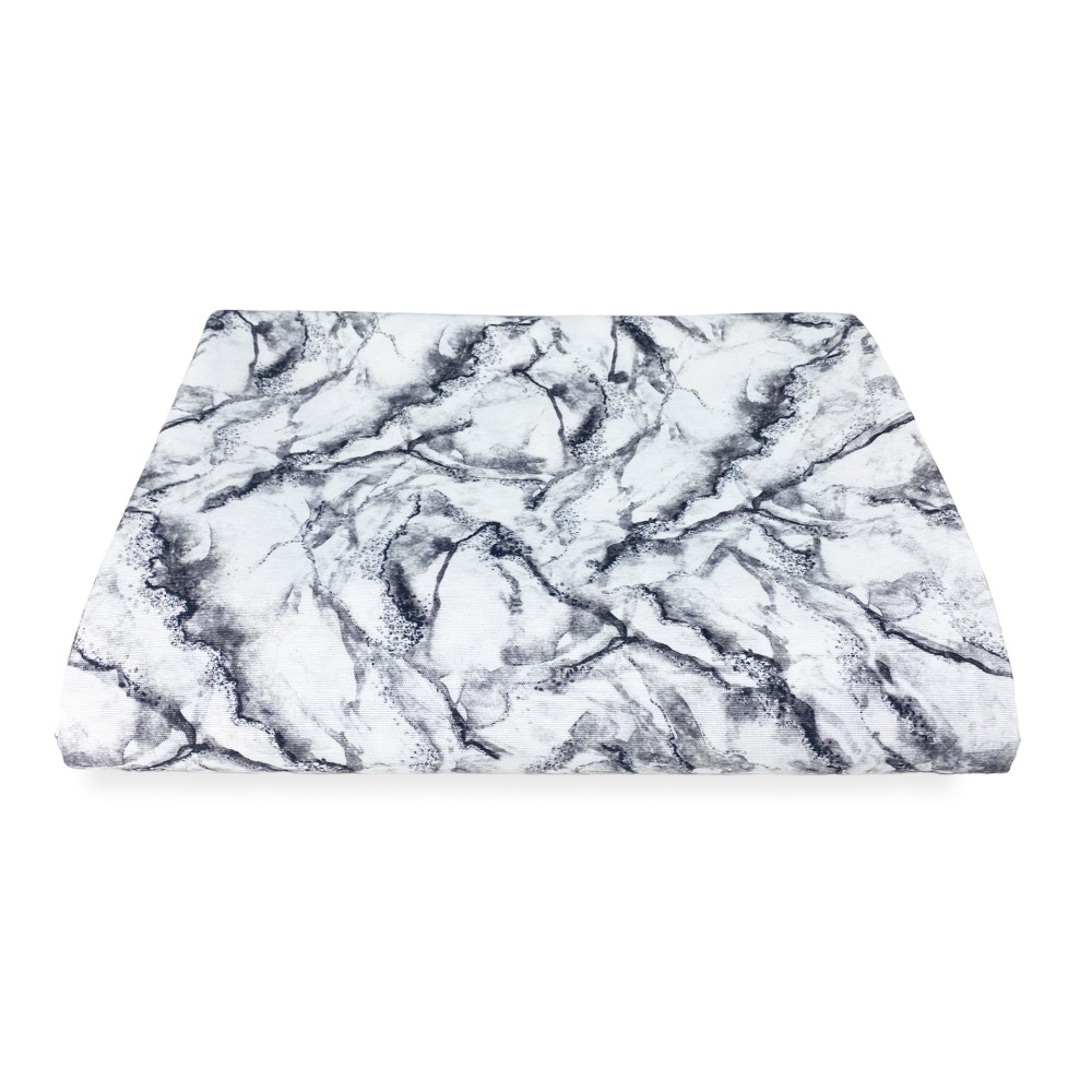SERVIETTE D’AMEUBLEMENT GRAND FOULARD COUVRE-LIT Housse de canapé TISSU MARBRE Blanc