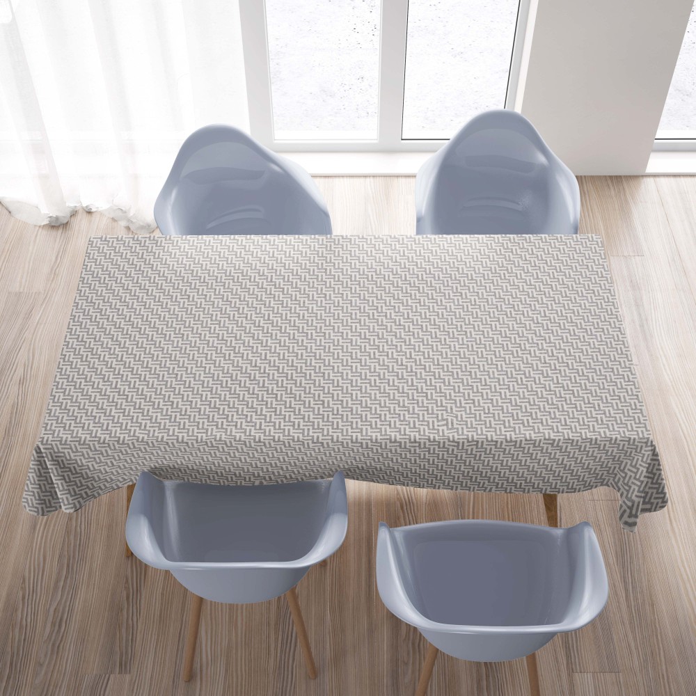 schmutzabweisende TORINO Fashion graue schmutzabweisende Tischdecke
