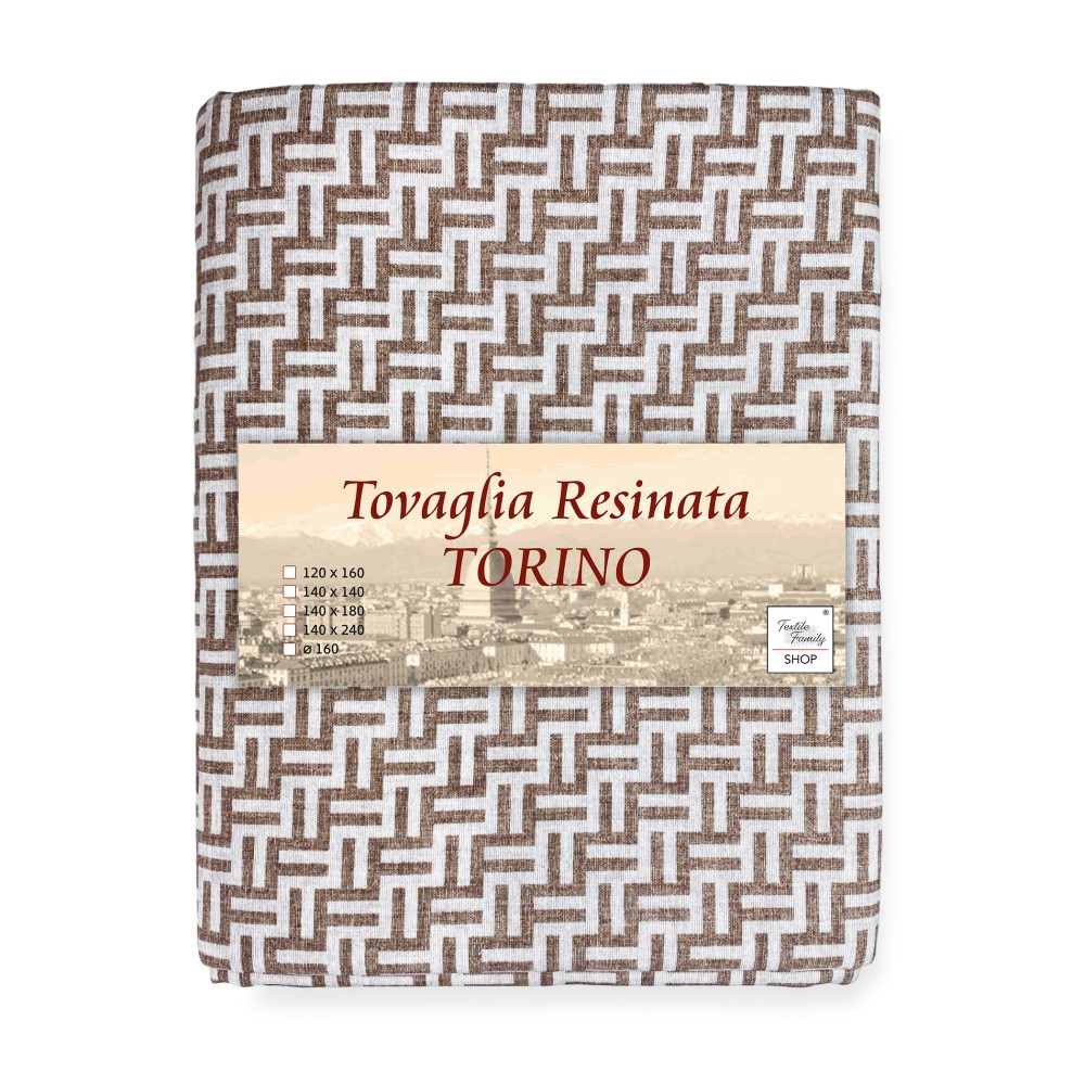 STAIN-RESISTANT TABLECLOTH RESINATED TORINO Fashion beige