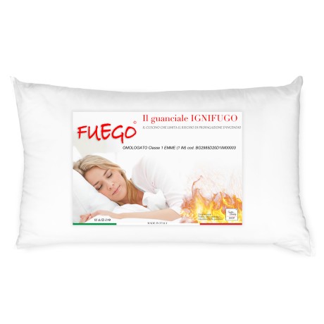 GUANCIALE Schwer entflammbares Kissen Made in Italy