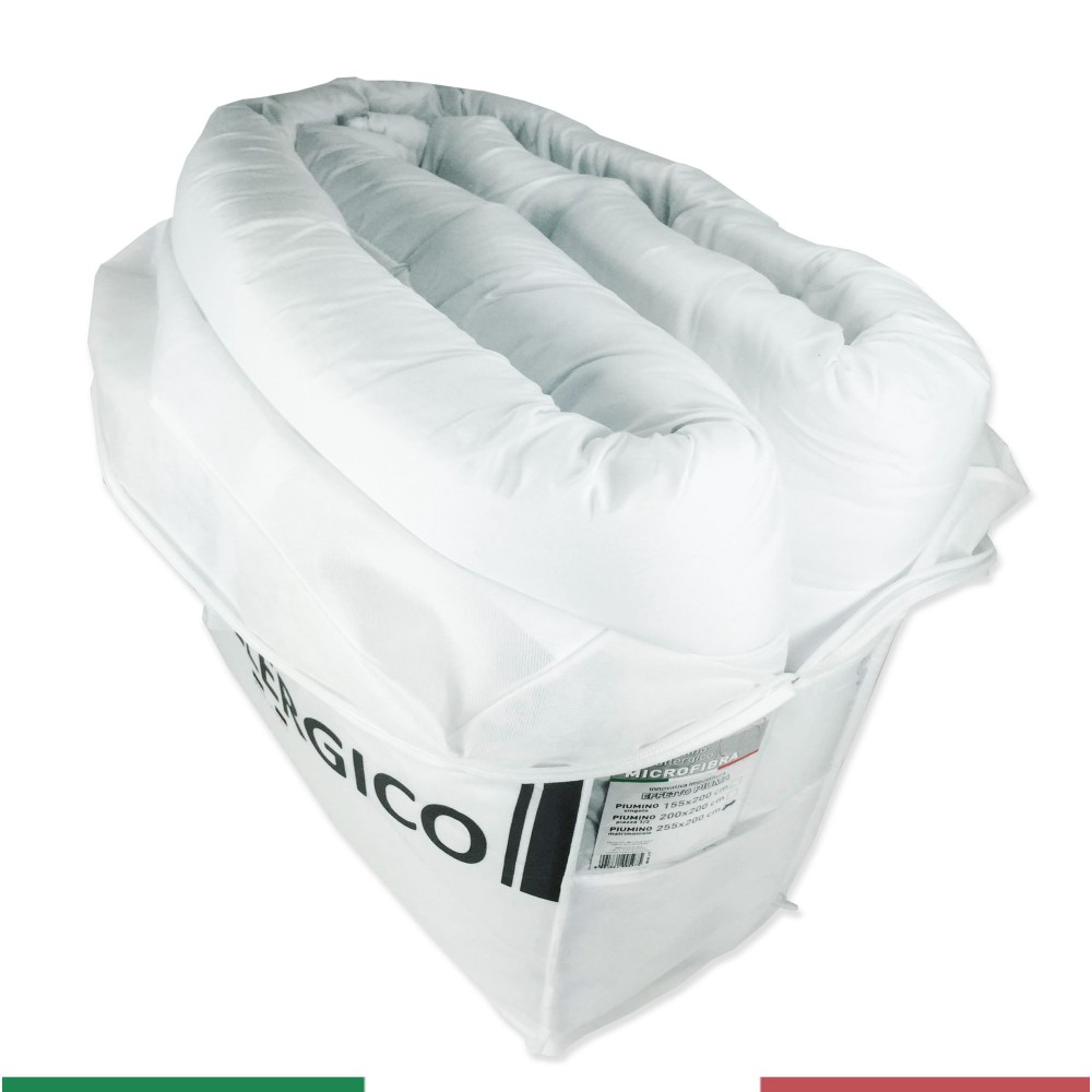 Cuatro plumíferos hipoalergénicos 4 estaciones en microfibra cálida y suave Made in Italy FEEL GOOD