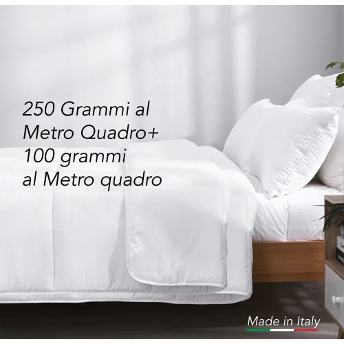 PIUMINO ANALLERGICO Quattro 4 Stagioni in Calda e Morbida Microfibra Made in Italy FEEL GOOD