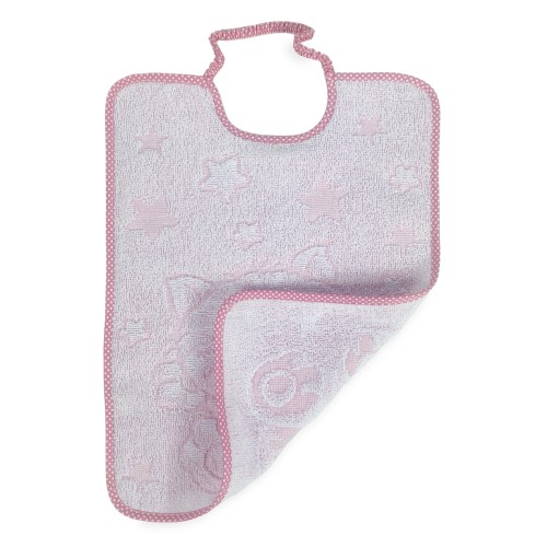 SET 3 Bavoirs BAVETTE enfant COCCOLE cm. Bâillon 29x35 avec élastique Coton pur