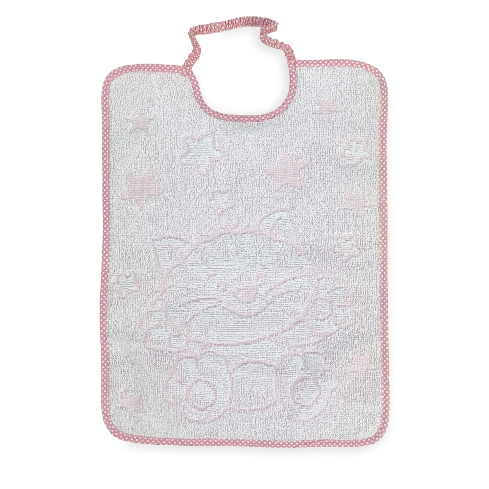 SET 3 Bavoirs BAVETTE enfant COCCOLE cm. Bâillon 29x35 avec élastique Coton pur