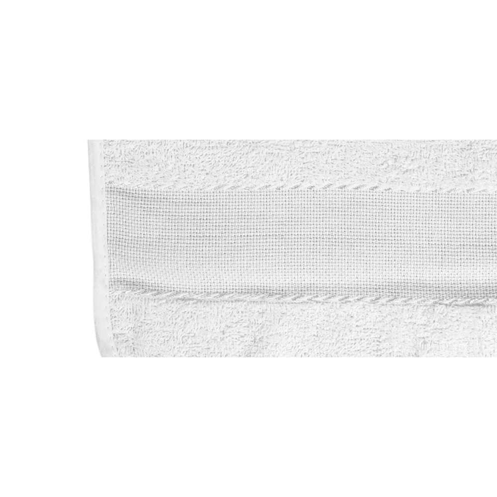 SET 6 BABY-LÄTZCHEN IN EINFARBIG GANZ Weiß mit Gummiband aus reiner Baumwolle mit AIDA-Canvas zum Aufsticken des Namens